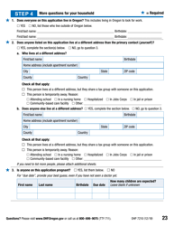 Form OHP7210 Application for Oregon Health Plan Benefits - Oregon, Page 23