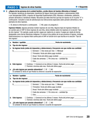 Formulario OHP7210 Solicitud De Beneficios Del Plan De Salud De Oregon - Oregon (Spanish), Page 20