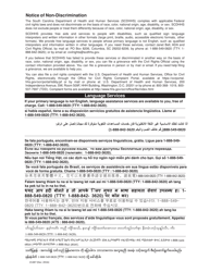 DHHS Form 3400 Application for Medicaid and Affordable Health Coverage - South Carolina, Page 3