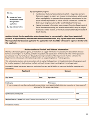 Form DSS-EA-240 Application for Resource Assessment, Long Term Care or Related Medical Assistance - South Dakota, Page 22