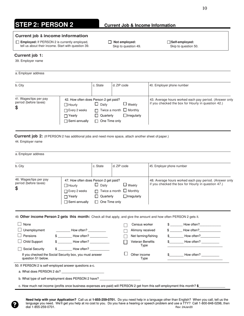 Application for Health Coverage  Help Paying Costs - Tennessee, Page 10