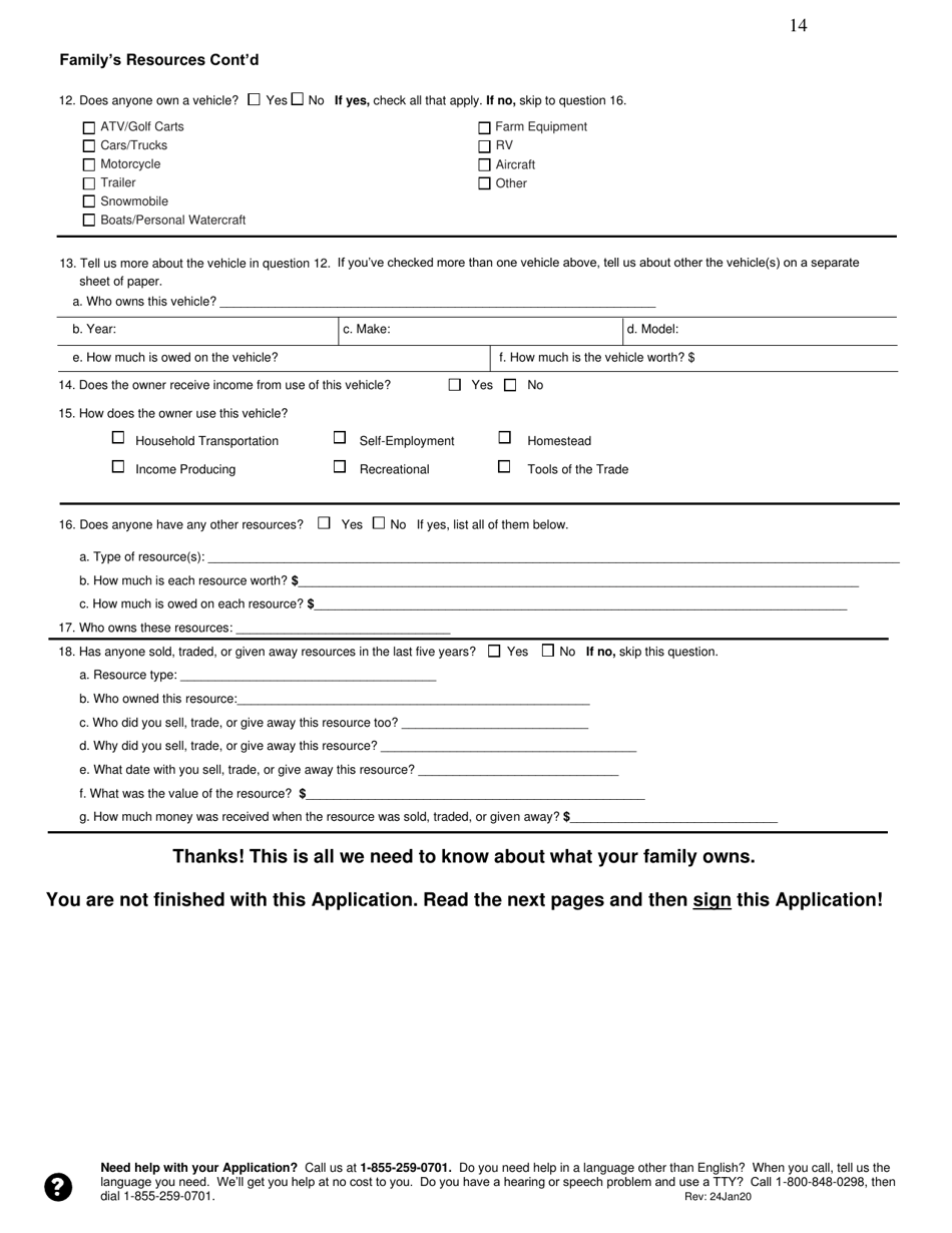 Application for Health Coverage  Help Paying Costs - Tennessee, Page 14