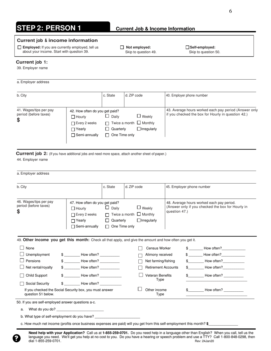 Application for Health Coverage  Help Paying Costs - Tennessee, Page 6