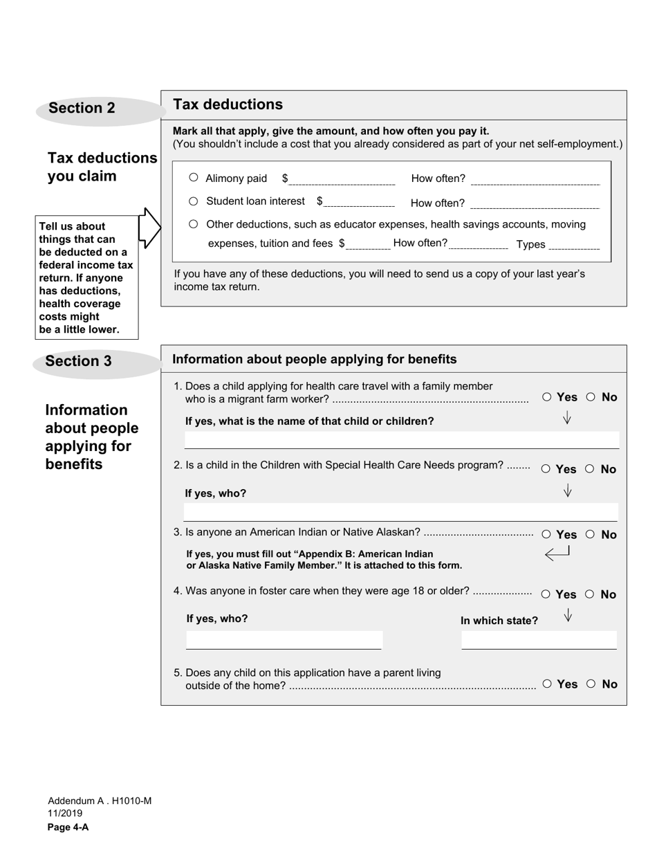 Form H1010 Food Benefits (Snap), Healthcare (Medicaid and Chip), or Cash Help for Families (TANF) Application - Texas, Page 27