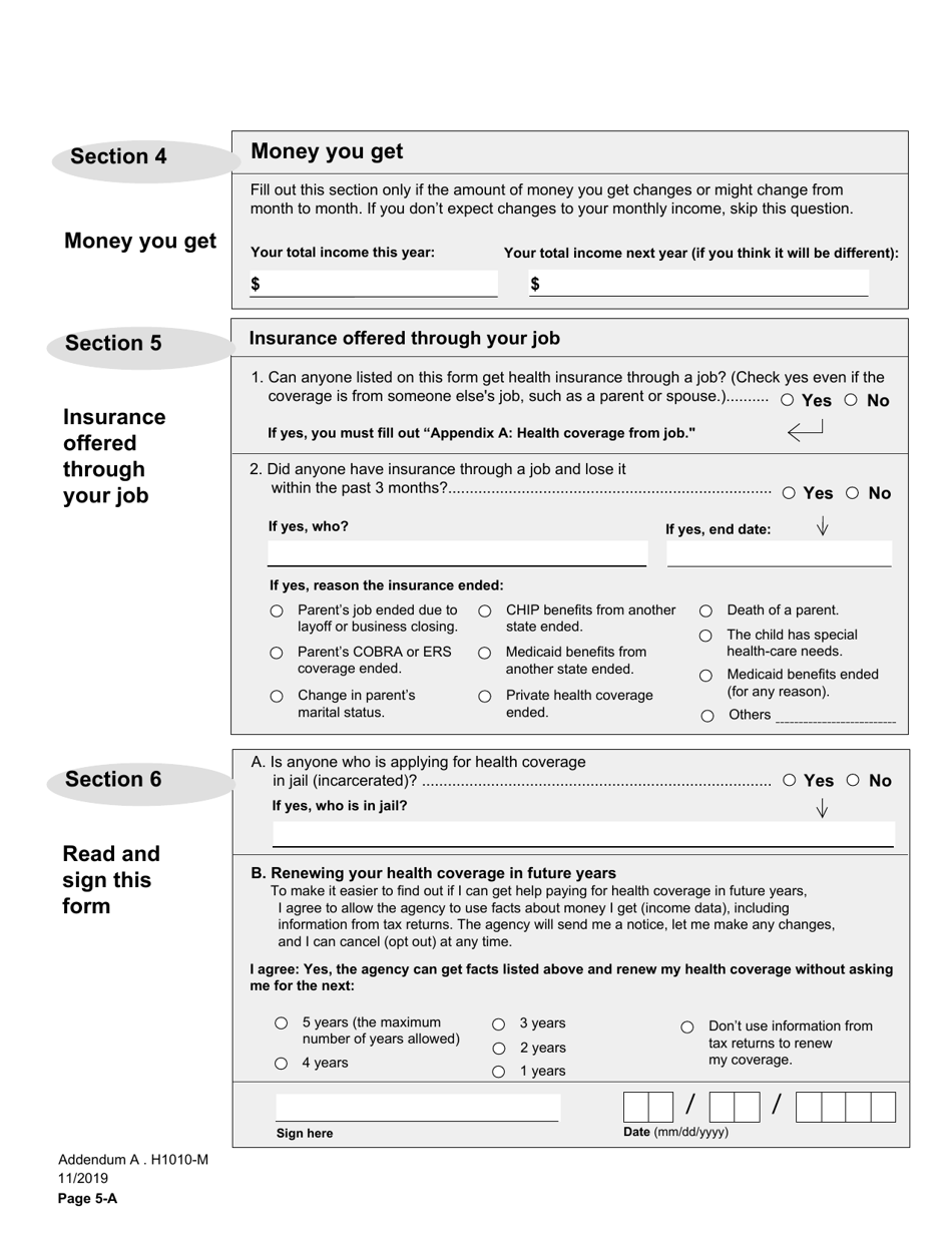 Form H1010 Food Benefits (Snap), Healthcare (Medicaid and Chip), or Cash Help for Families (TANF) Application - Texas, Page 28