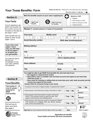 Form H1010 Food Benefits (Snap), Healthcare (Medicaid and Chip), or Cash Help for Families (TANF) Application - Texas, Page 5