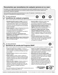 Formulario H1010-S Solicitud De Beneficios De Comida Del Programa Snap, Medicaid Y Chip, or Ayuda De Dinero En Efectivo De TANF Para Familias - Texas (Spanish), Page 3
