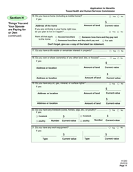 Form H1200 Application for Benefits - People Age 65 and Older, People With Disabilities - Texas, Page 15