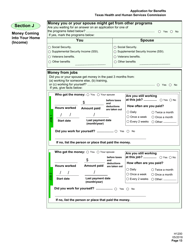 Form H1200 Application for Benefits - People Age 65 and Older, People With Disabilities - Texas, Page 17