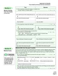 Form H1200 Application for Benefits - People Age 65 and Older, People With Disabilities - Texas, Page 20