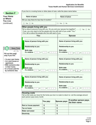Form H1200 Application for Benefits - People Age 65 and Older, People With Disabilities - Texas, Page 9