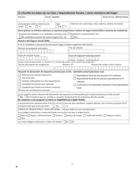 Formulario HCA18-001P SP Solicitud De Cobertura De Cuidado De La Salud - Washington (Spanish), Page 13