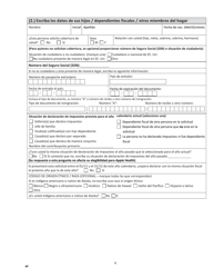 Formulario HCA18-001P SP Solicitud De Cobertura De Cuidado De La Salud - Washington (Spanish), Page 14