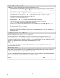 Formulario HCA18-001P SP Solicitud De Cobertura De Cuidado De La Salud - Washington (Spanish), Page 23