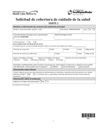 Formulario HCA18-001P SP Solicitud De Cobertura De Cuidado De La Salud - Washington (Spanish), Page 9