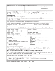 Form HCA18-001P Application for Health Care Coverage - Washington, Page 13