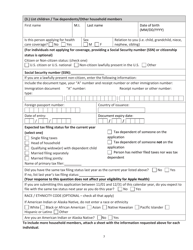 Form HCA18-001P Application for Health Care Coverage - Washington, Page 15
