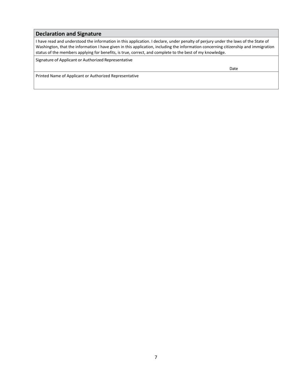 Form HCA18-005 Washington Apple Health Application for Aged, Blind, Disabled / Long - Term Care Coverage - Washington, Page 13