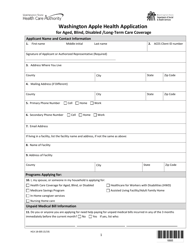 Form HCA18-005 Washington Apple Health Application for Aged, Blind, Disabled/Long - Term Care Coverage - Washington, Page 7