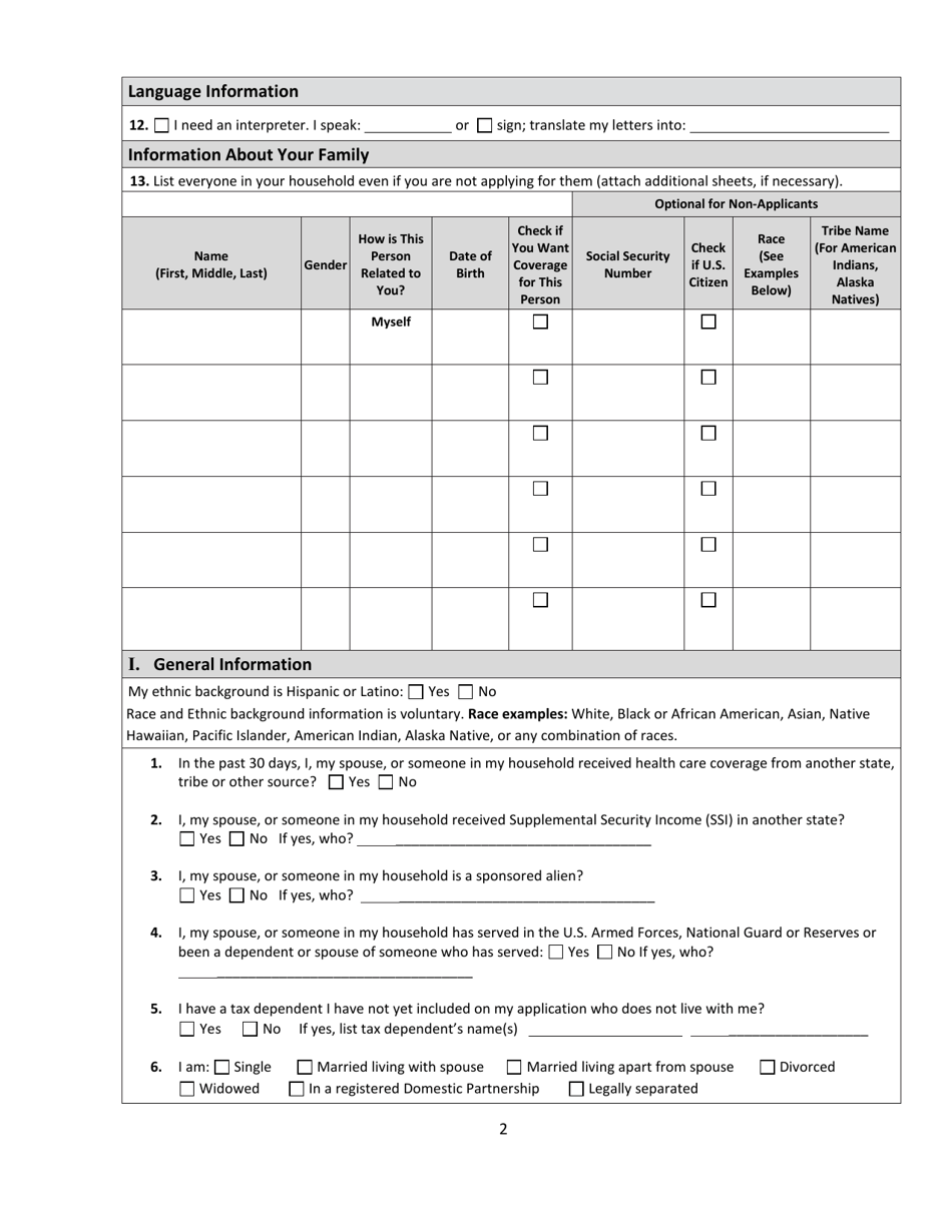 Form HCA18-005 Washington Apple Health Application for Aged, Blind, Disabled / Long - Term Care Coverage - Washington, Page 8