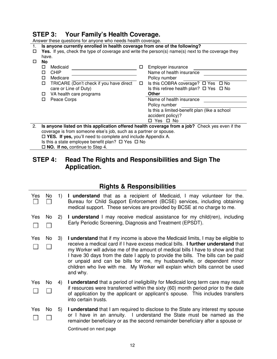 Form DFA-SLA-1 Application for Health Coverage  Help Paying Costs - West Virginia, Page 13