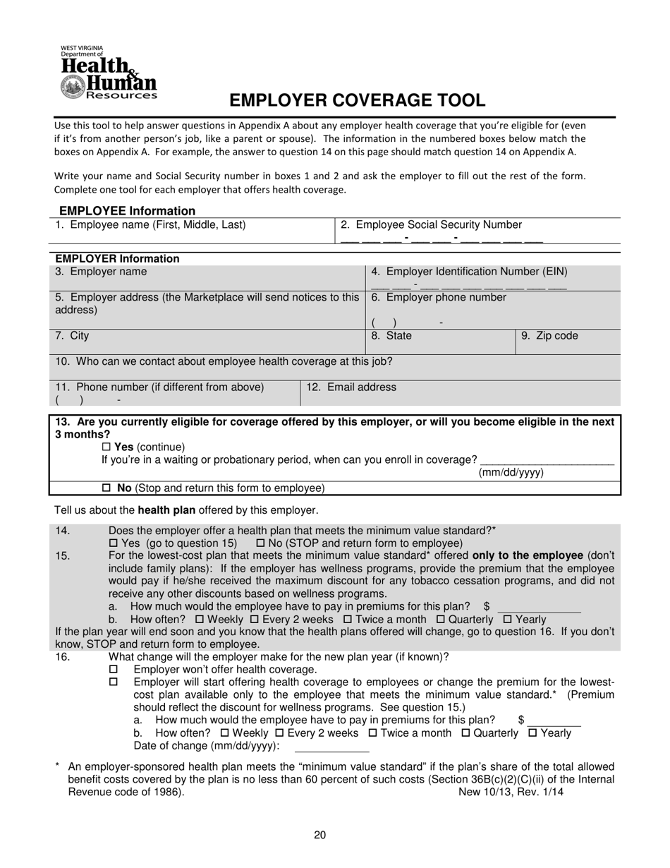 Form DFA-SLA-1 Application for Health Coverage  Help Paying Costs - West Virginia, Page 21