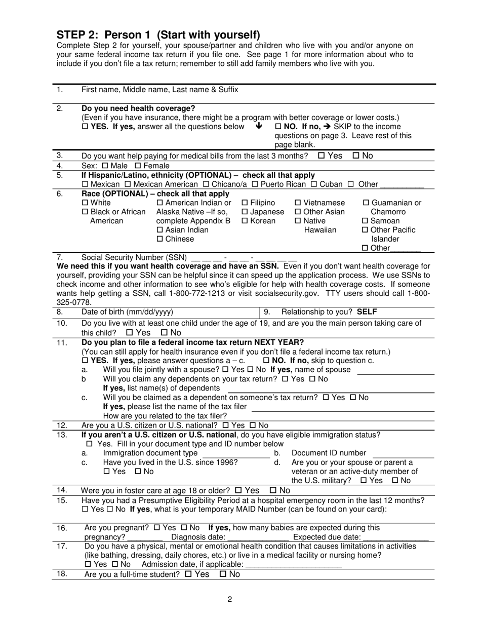 Form DFA-SLA-1 Application for Health Coverage  Help Paying Costs - West Virginia, Page 3