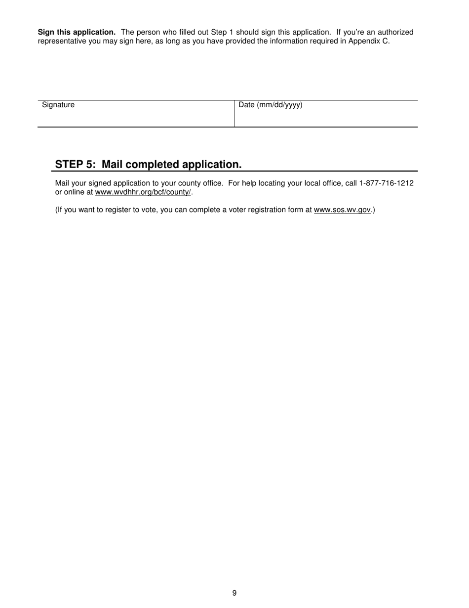 Form DFA-SLA-2 Application for Health Coverage  Help Paying Costs (Short Form) - West Virginia, Page 10