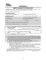 Form DFA-SLA-2 Application for Health Coverage &amp; Help Paying Costs (Short Form) - West Virginia, Page 11