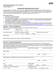 Form F-10182 &quot;Badgercare Plus Application Packet&quot; - Wisconsin, Page 63