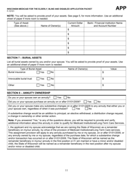 Form F-10101 Wisconsin Medicaid for the Elderly, Blind or Disabled Application Packet - Wisconsin, Page 12