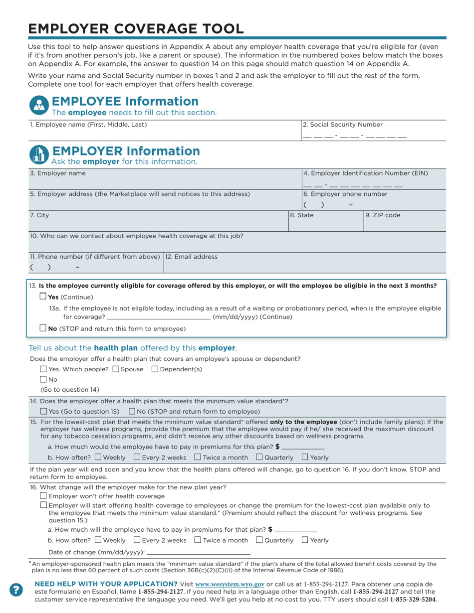 Application for Health Coverage  Help Paying Costs - Wyoming, Page 13