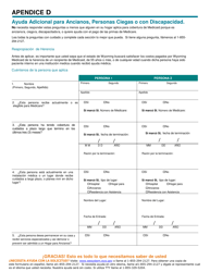Solicitud Para Cobertura De Salud &amp; Ayuda Para Pagar Costos - Wyoming (Spanish), Page 16