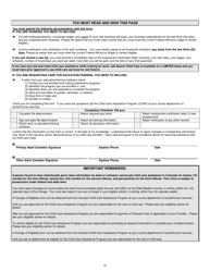Form 615-82-94-0070SP SS-7 Re-determination of Eligibility Form - Colorado, Page 10
