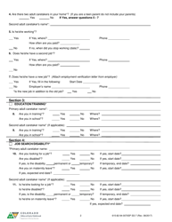 Form 615-82-94-0070SP SS-7 Re-determination of Eligibility Form - Colorado, Page 2