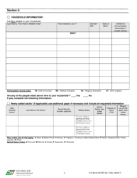 Form 615-82-94-0070SP SS-7 Re-determination of Eligibility Form - Colorado, Page 3