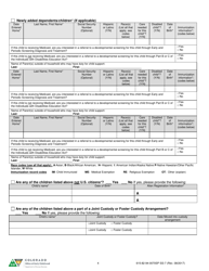 Form 615-82-94-0070SP SS-7 Re-determination of Eligibility Form - Colorado, Page 4