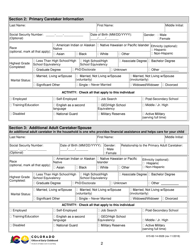 Form 615-82-14-0028 Application for Colorado Child Care Assistance Program (Cccap) - Colorado, Page 2