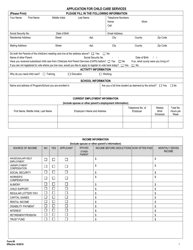 Form 60 &quot;Application for Child Care Services&quot; - Georgia (United States)
