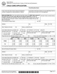 Form IL444-3455I Child Care Application - Illinois, Page 3