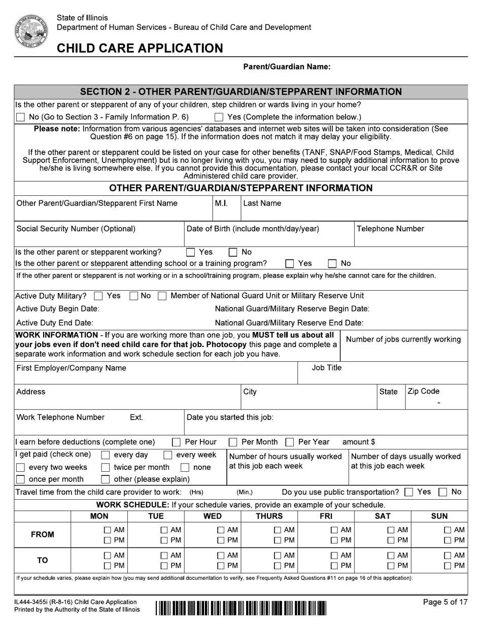 Form IL444-3455I - Fill Out, Sign Online and Download Fillable PDF ...