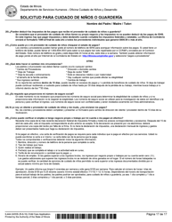 Formulario IL444-3455SI Solicitud Para Cuidado De Ni &#039;os O Guarderia - Illinois (Spanish), Page 17