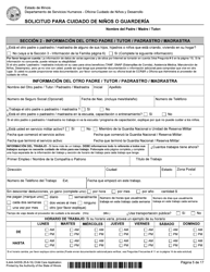 Formulario IL444-3455SI Solicitud Para Cuidado De Ni &#039;os O Guarderia - Illinois (Spanish), Page 5