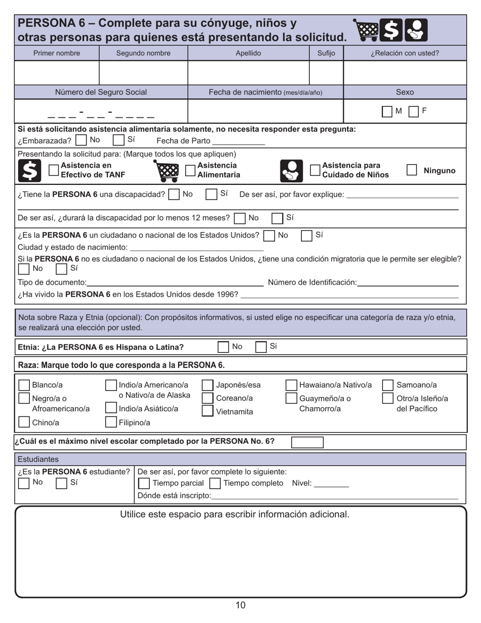 Formulario ES-3100S Solicitud De Beneficios - Kansas (Spanish), Page 10