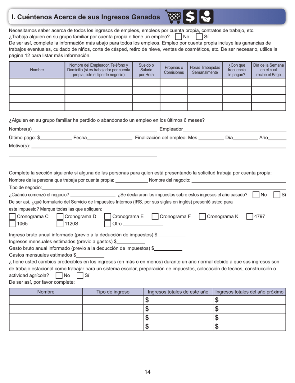 Formulario ES-3100S Solicitud De Beneficios - Kansas (Spanish), Page 14