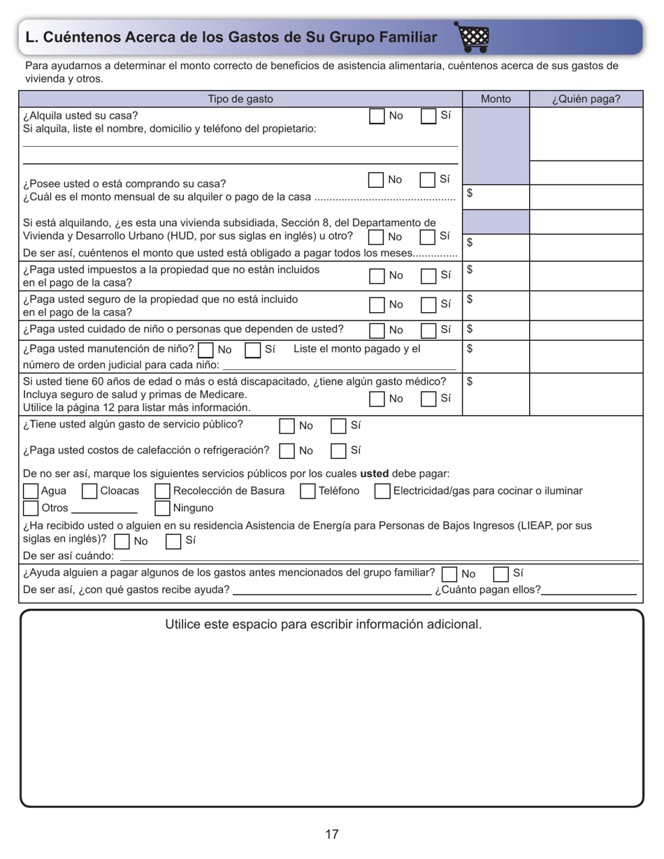 Formulario ES-3100S Solicitud De Beneficios - Kansas (Spanish), Page 17