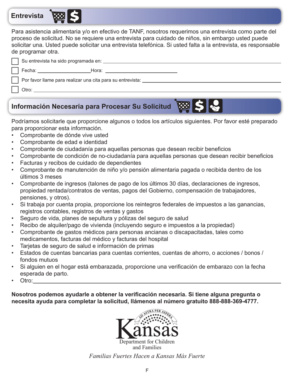 Formulario ES-3100S Solicitud De Beneficios - Kansas (Spanish), Page 28