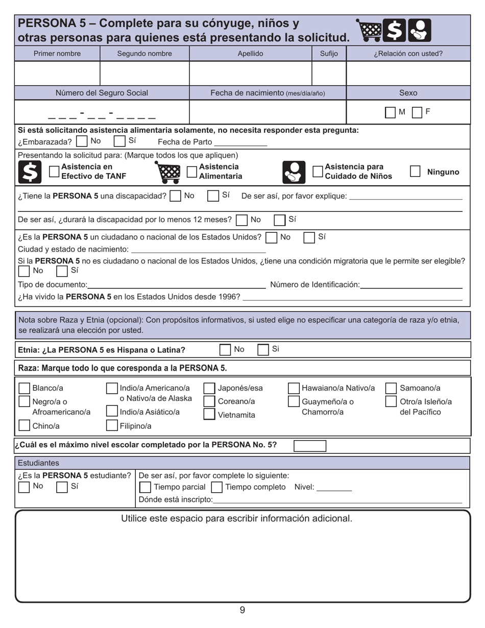 Formulario ES-3100S Solicitud De Beneficios - Kansas (Spanish), Page 9