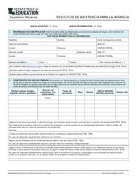 Document preview: Solicitud De Asistencia Para La Infancia - Louisiana (Spanish)