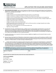 Application for Childcare Assistance - Louisiana, Page 5